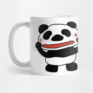 funny panda is feeling shy Mug